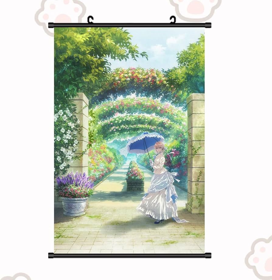 Amazon.co.jp: ヴァイオレット・エヴァーガーデン タペストリー 掛け軸